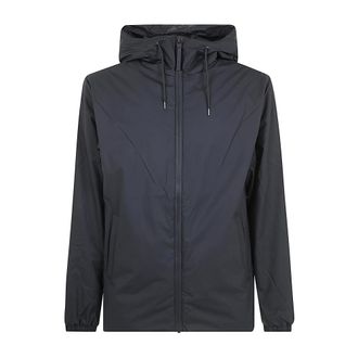 Rains Heren, Jassen, Blauw, Maat: S Leer