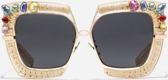 Dolce & Gabbana Sunglasses Rafia Fiori - Woman New Arrivals Gold Onesize