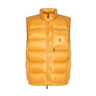 Moncler Uychi Gilet - male - Moncler - Waistcoats - Yellow - XL - Jackets