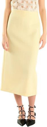 endless rose High Waist Tweed Midi Skirt in Butter at Nordstrom, Size X-Small