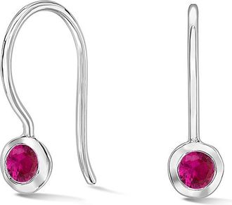 Dower & Hall Ruby Dewdrop Earrings