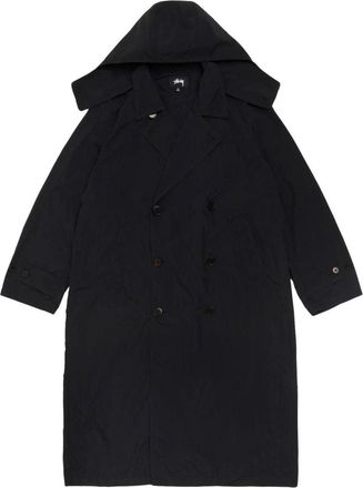 St&uuml;ssy Ultra Lightweight Nylon Trench Black 115983-BLAC
