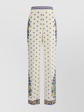 Etro silk wide-leg trousers