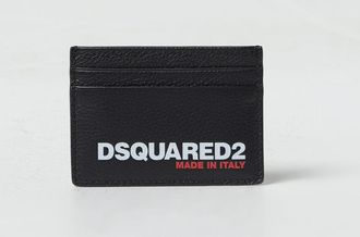 Dsquared2 Portacarte di credito in pelle a grana