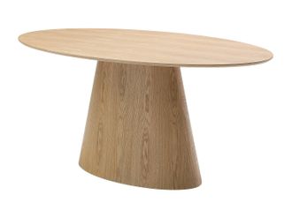 Vente-Unique Mesa de comedor de 6 cubiertos de MDF - Natural claro - ANTELADA