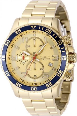 Invicta Specialty Chronograph Quartz Gold Dial Mens Watch 49095