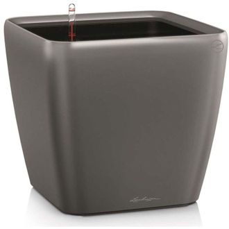 Lechuza Macetero Quadro Ls 35 All-in-one Color Carb&oacute;n 16163 Lechuza