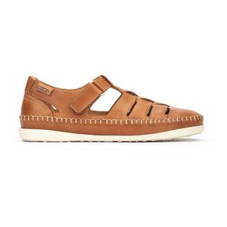 Pikolinos Bruine half open sandaal met verwijderbaar voetbed - Dames - Sandalen - Bruin - 42 EU - Schoenen