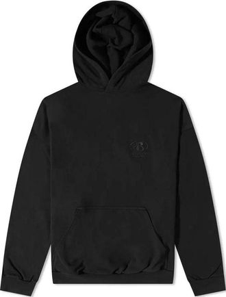 Balenciaga Back Logo Popover Hoodie Black 674986TLV971069