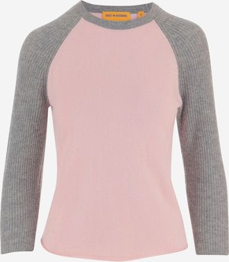 Guest In Residence Zweifarbiger Kaschmirpullover