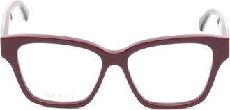 Gucci Occhiali squadrati anni 2010 - Rosso