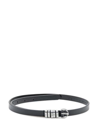 Pinko Black Solid Ring Embellished Belt