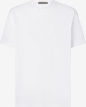 Corneliani White oversized cotton jersey t-shirt
