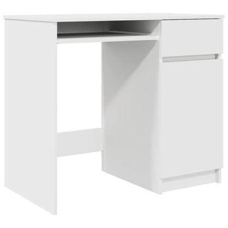 Berkfield Home Desk White 86x49x76 cm Engineered Wood | Size: 86 x 49 x 76 cm