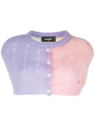 Dsquared2 Wollen top - Paars