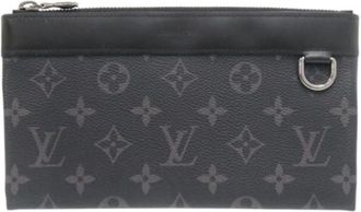 Louis Vuitton Tweedehands Canvas Louis Vuitton tassen - Dames - Vintage Clutch - Zwart - ONE Size - Vintage