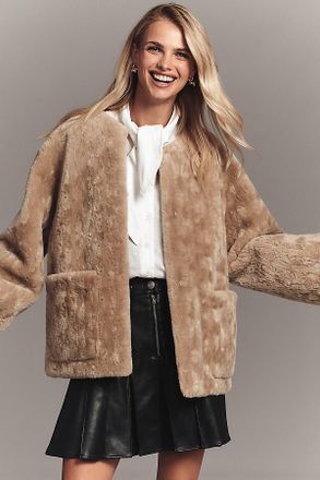 Maeve Faux Fur Teddy Coat Jacket