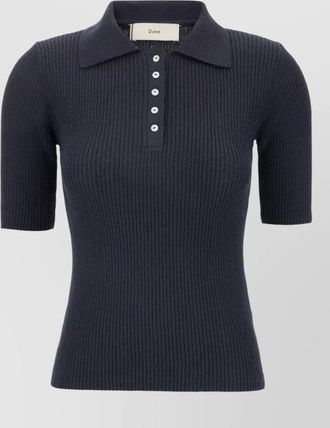 Dunst fine-knit polo shirt