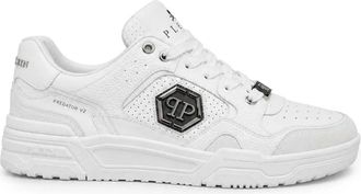 Philipp Plein Low-Top Sneakers Predator - unisex - Sneakers - Wit - 47 EU - Leer - Schoenen