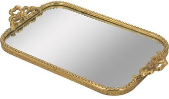A & B Home Ornate Mirrored Tray in Gold at Nordstrom Rack