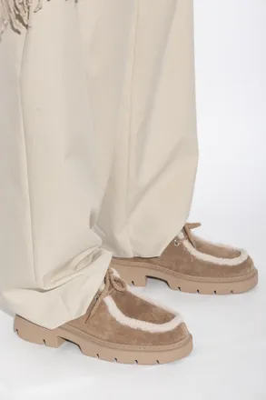 INUIKII Mocabee Curly Shoes, Womens, Brown