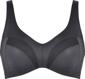 Naturana Soft-BH NATURANA Comfort Straps, Damen, Gr. 100, Cup B, schwarz, Obermaterial: 81% Polyamid, 19% Elasthan. Einsatz: 90% Polyamid, 10% Elasthan, unifar