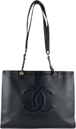 Chanel Pre-owned Tote Bags, female, Black, Size: ONE SIZE Pre-owned Vintage Shoulder Bag