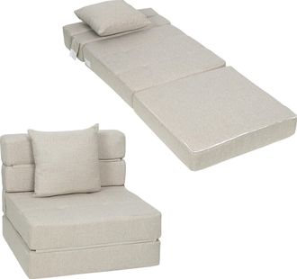 OEM Poltrona Convertibile In Poliestere Per Soggiorno Beige 70 Cm