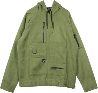 Dolly Noire Olijfgroene Hoodie voor Mannen - Heren - Zomerjassen - Groen - L - Jassen