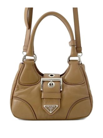 Prada 2013-2025 Nappa Soft Padded Re Edition 2002 Moon satchel - Bruin