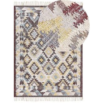 Beliani Rug FENER Multicolour 160 x 230 cm Jute