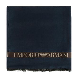 Emporio Armani Heren, Accessoires, Blauw, Maat: ONE Size Zijde