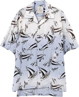 Miharayasuhiro Camicia con stampa grafica - Blu