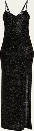 Alice & Olivia Nina Embellished Maxi Dress