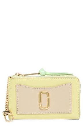 Marc Jacobs The Utility Snapshot Top Zip Card Case in Peppermint Multi at Nordstrom Rack