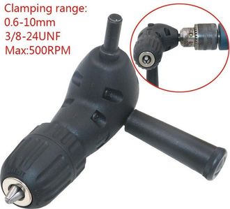 Trade Shop Trade Shop - Portabrocas Angular De 90&deg; Para Accesorio De Broca De Cremallera 0,6 - 10 Mm