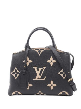 Louis Vuitton 2021-2025 Monogram Empreinte Giant Petit Palais tweekleurige tas - Zwart