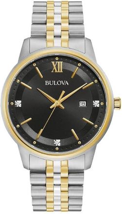 Bulova Quartz Black Dial Mens Watch 98D163