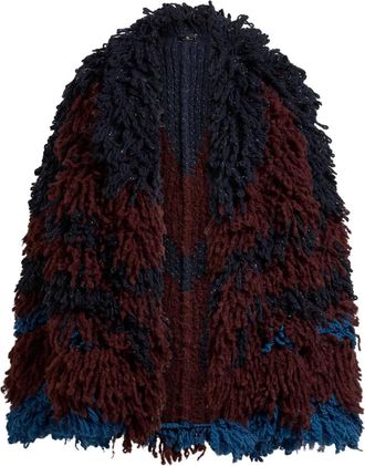 Etro fur-stitch jacket - Red