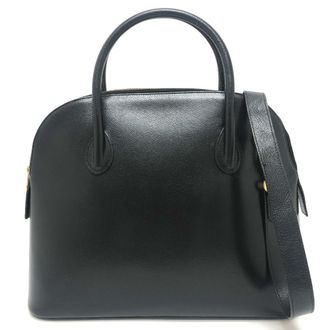 Celine Black Leather Handbag Tote Bag (Pre-Owned)