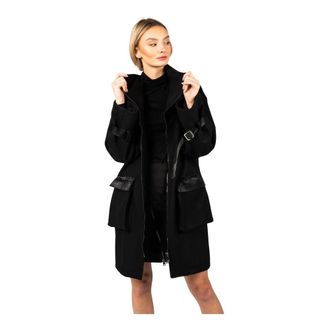 La Haine Inside Us Dames, Mantels, Zwart, Maat: Xs/S Viscose