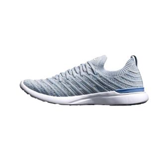 Athletic Propulsion Labs Womens Techloom Wave Shoes In Steel Grey/forged Blue/melange