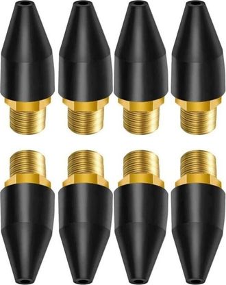 OEM 100 Boquillas De Aire De Goma Negra Para Punta De Boquilla De Aire, Punta De Goma Para Pistola De Aire, Piezas De Pistola De Aire, Herramientas Y Acce