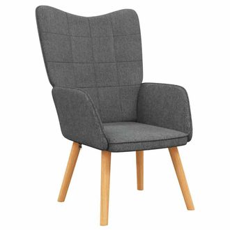 vidaXL Poltrona Relax Grigio Scuro In Tessuto - Vidaxl
