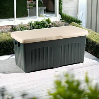 Dmora Ba&uacute;l De Almacenamiento Multiusos, Made In Italy, 125 X 57 X 56 Cm, Color Gris, Con Embalaje Reforzado - Dmora