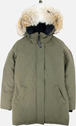 Canada Goose Womens Canada Goose Ladies Victoria Parka Military Green - Size: 10/8