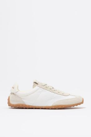 Bimba & Lola Suede Nylon 13 29 Sneaker in Off White at Nordstrom, Size 40