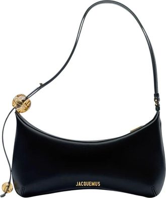 Jacquemus Borsa a spalla Le Bisou Perle - - Bags - Donna - Nero - ONE SIZE