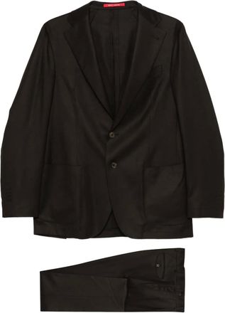 Bagnoli Sartoria Napoli Pak met enkele rij knopen - Bruin