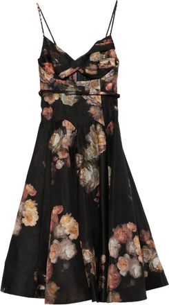 Zimmermann Hypnotic Linen And Silk Mini Dress